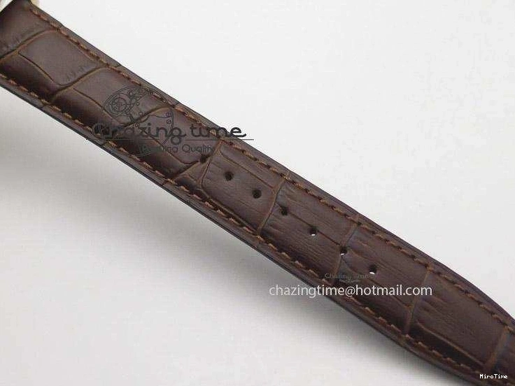 MIROTIME 0208 Pilot Chrono RG 3878 ZF Best Edition Grey Dial On Brown Leather Strap A UrbanChic 7330